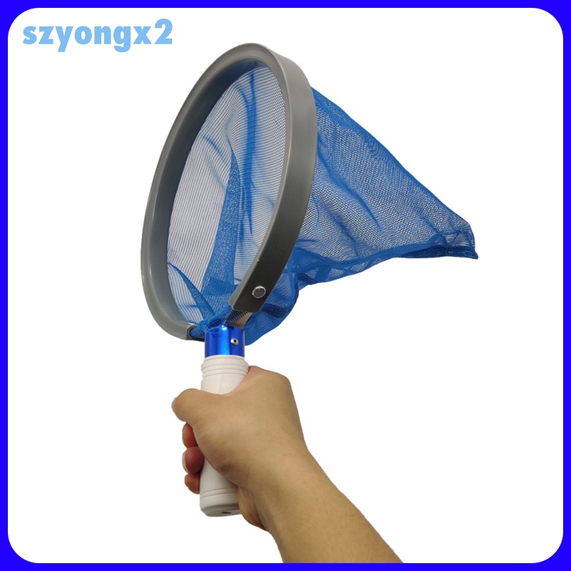 [Szyongx2] Heavy Duty Pool Skimmer Net Spa Leaf Rake Cleaning Tool Black Fine Mesh Bag