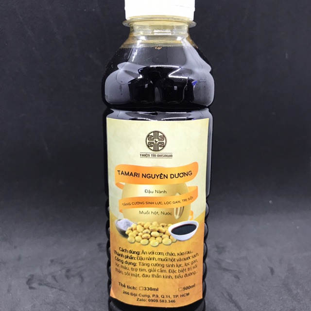NƯỚC TƯƠNG TAMARI NGUYÊN DƯƠNG LÂU NĂM CHAI 380ml