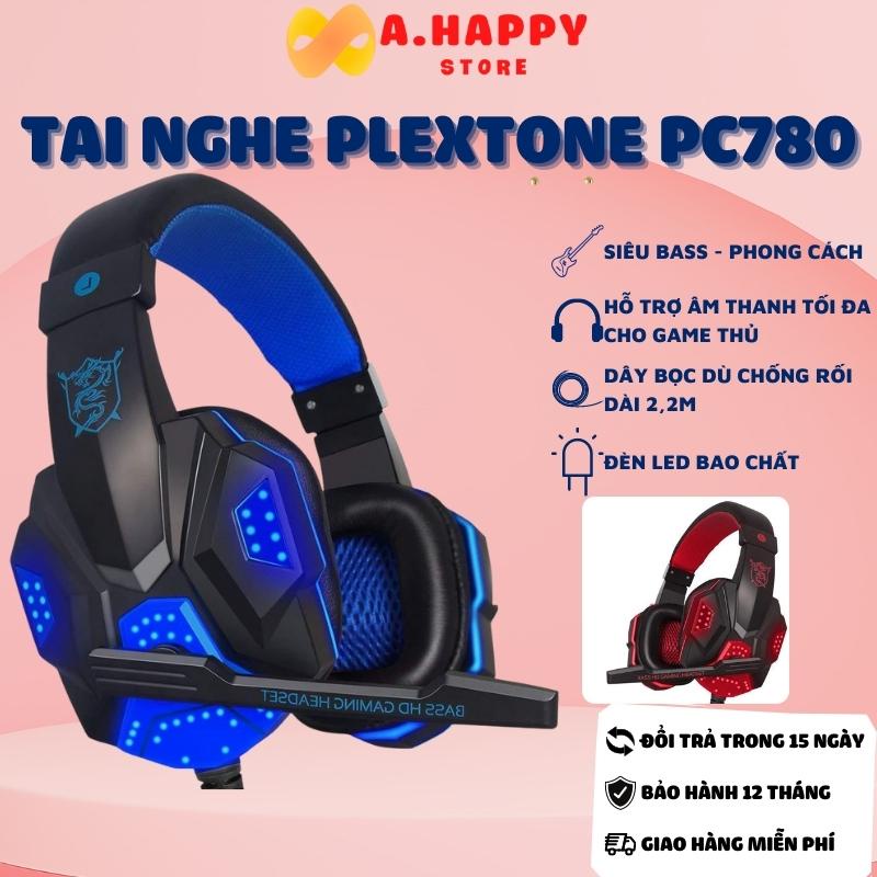 Tai nghe gaming chụp tai PLEXTONE PC780 | Có đèn LED có mic cho máy tính, điện thoại, Tai nghe học Online
