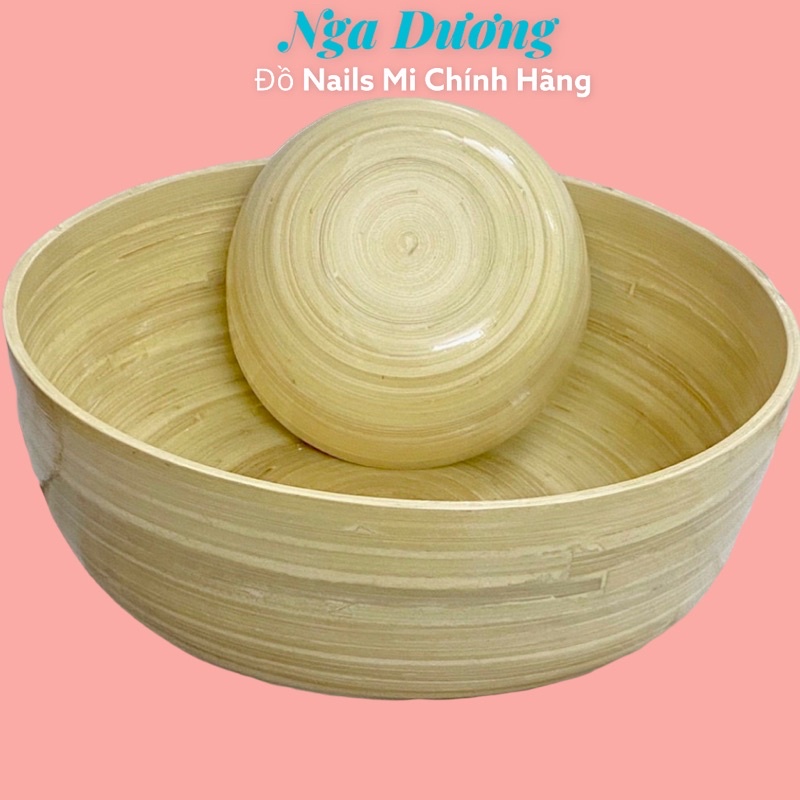 Bát ngâm tay chân bằng tre