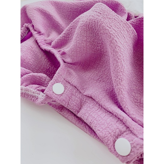 Set đồ sơ sinh, bodysuit tay phồng bé gái sơ sinh 1 2 tuổi MINTSCLOSET Mint's Closet - BS6076