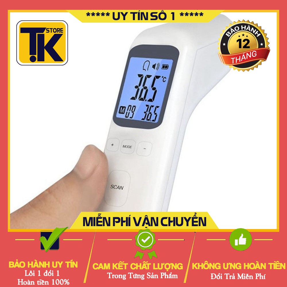 Nhiệt kế điện tử hồng ngoại cảm ứng đo trán đa năng CKT-1502, CK-T1803