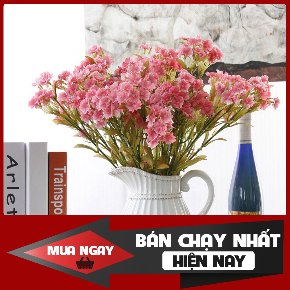 Hoa giả - Chùm hoa Cẩm Chướng dại Giống thật 99%