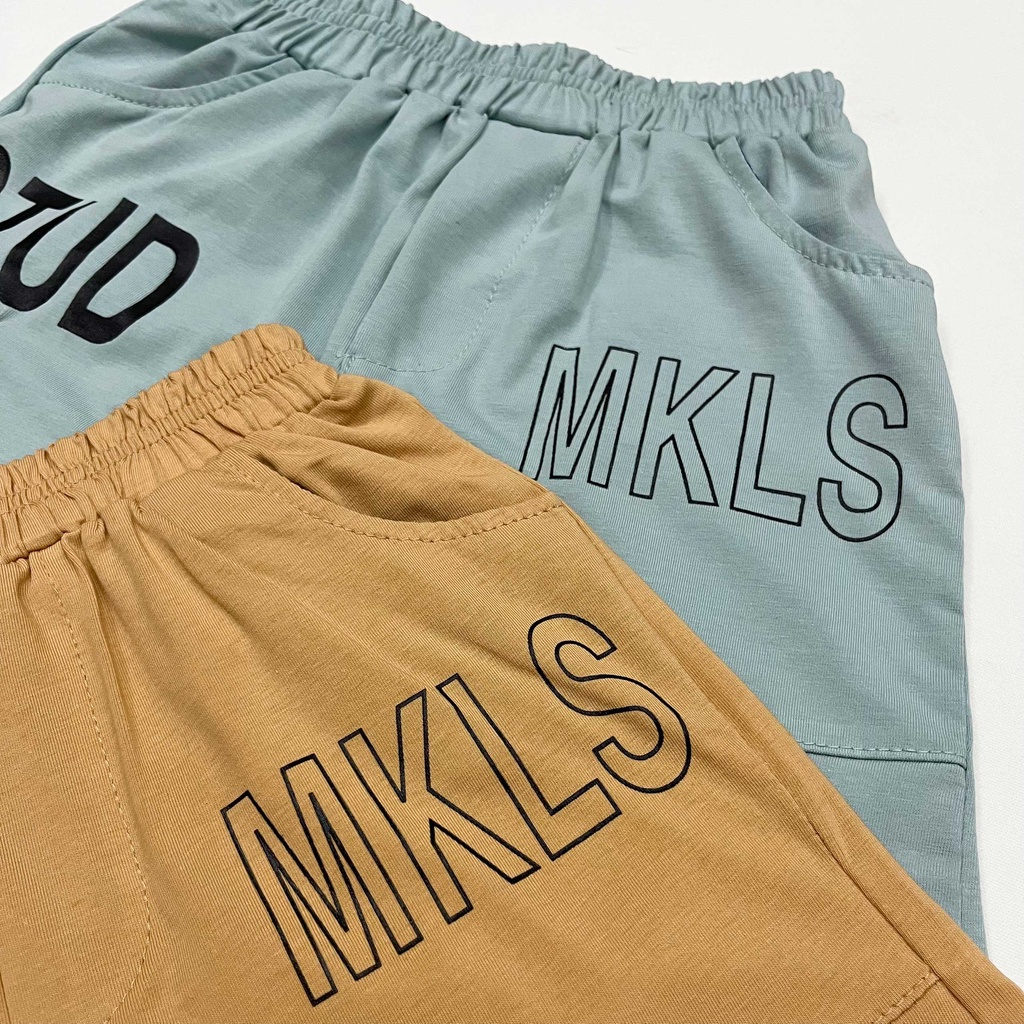 Quần short thun cho bé trai túi thật Mysu Kid vải cotton mềm mát co giãn mặc hè từ 9-27kg AT12