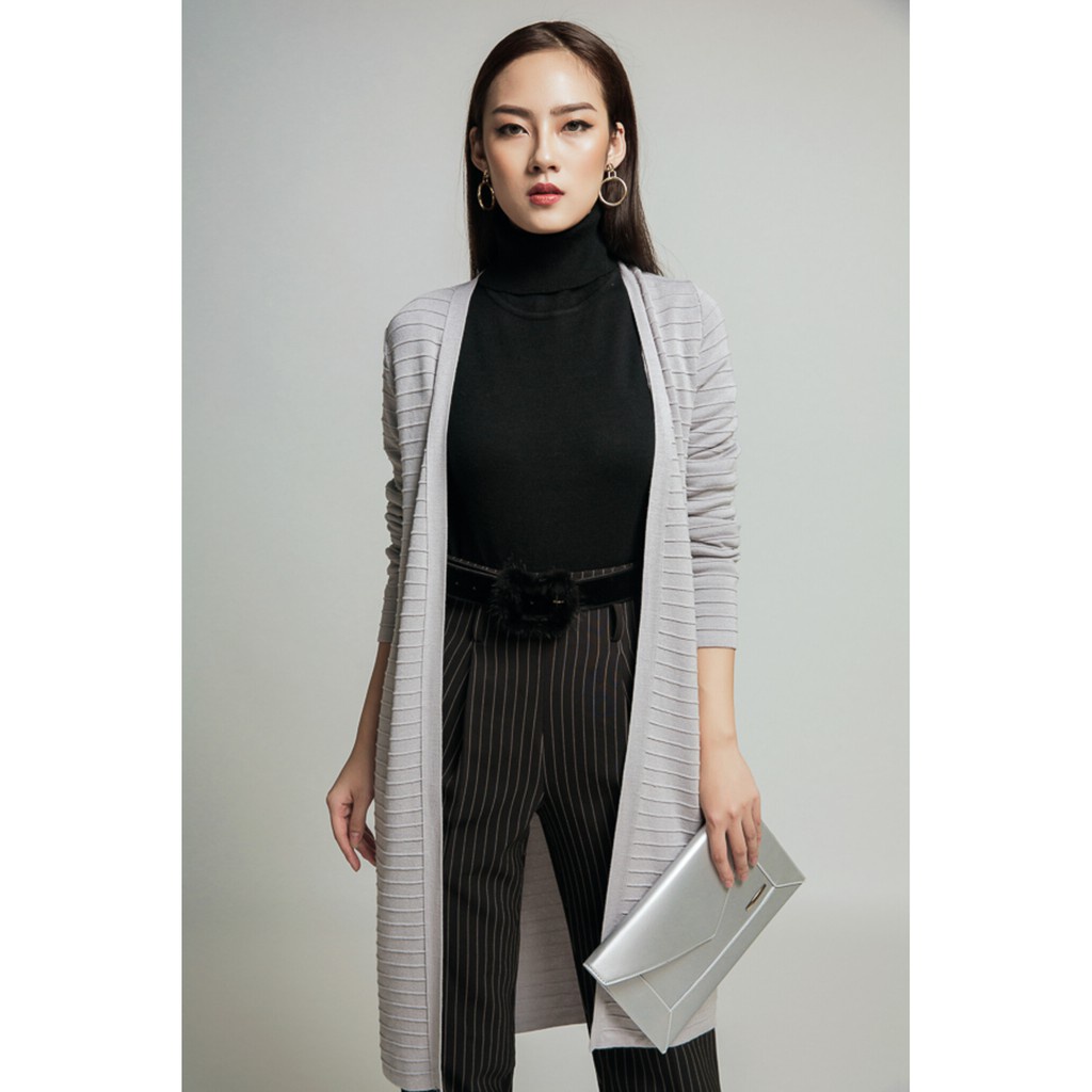 Áo khoác len cardigan dáng dài IVY moda MS 78B4637