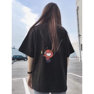 Áo Polo SPIDER MAN Unisex (Đen-Trắng)