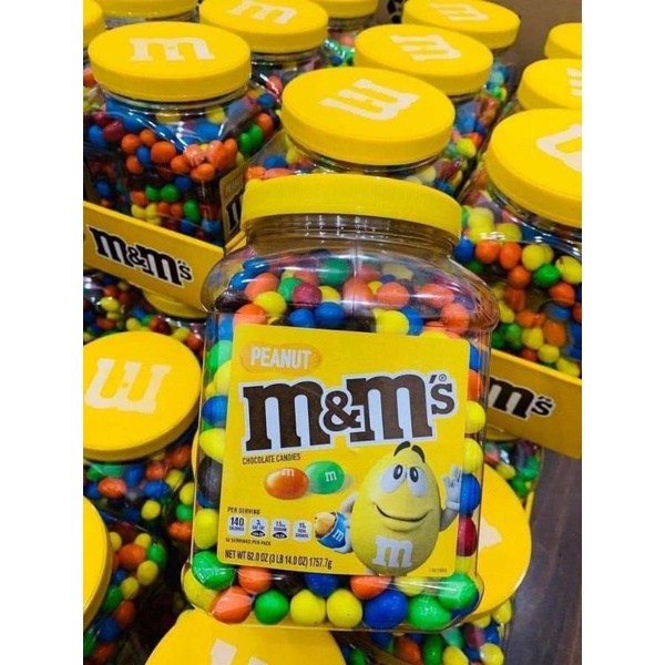 (Freeship) kẹo M&amp;M’s 1kg7 mỹ có nhân Đậu phộng t8/2022