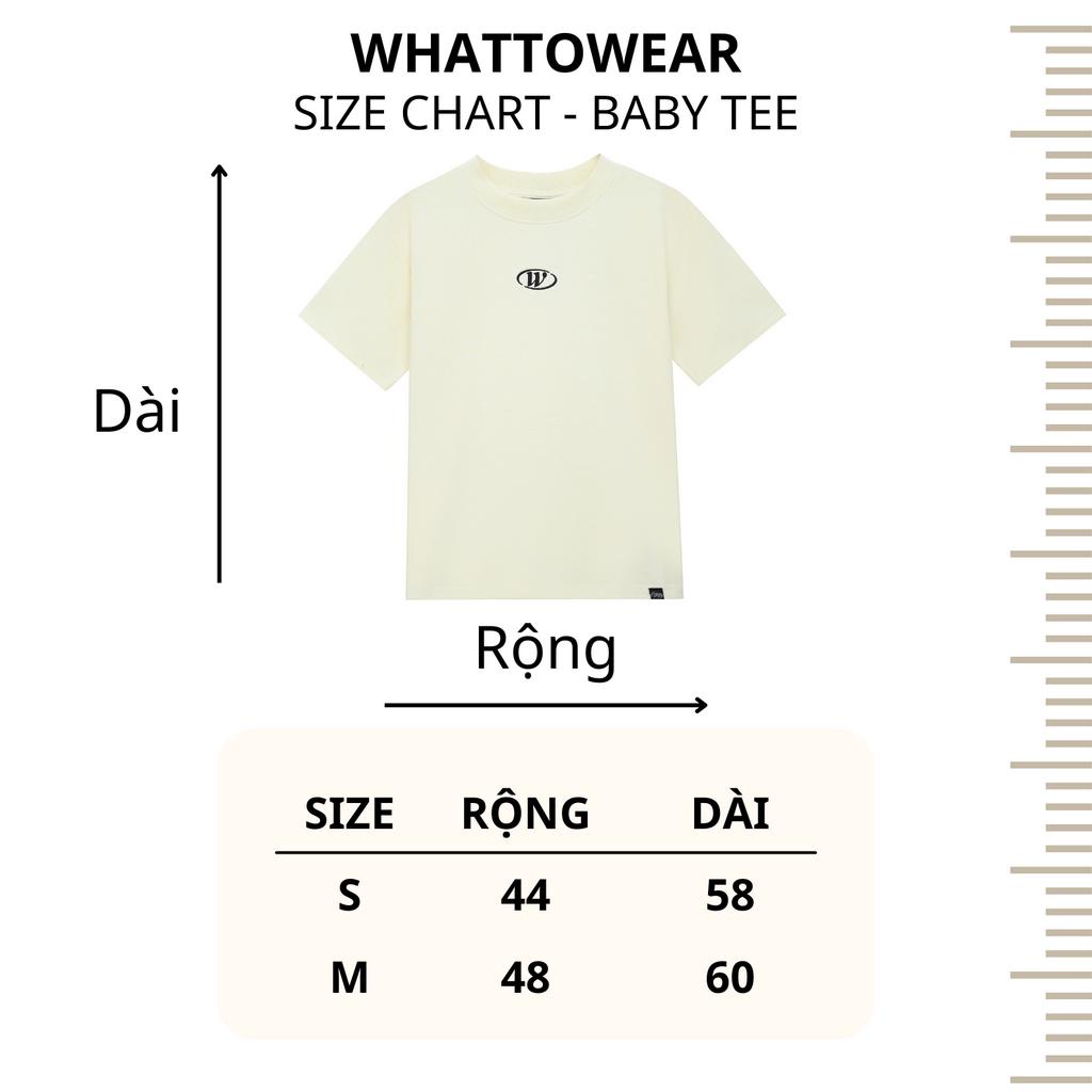Áo thun BABYTEE LOGO W thêu - Whattowear