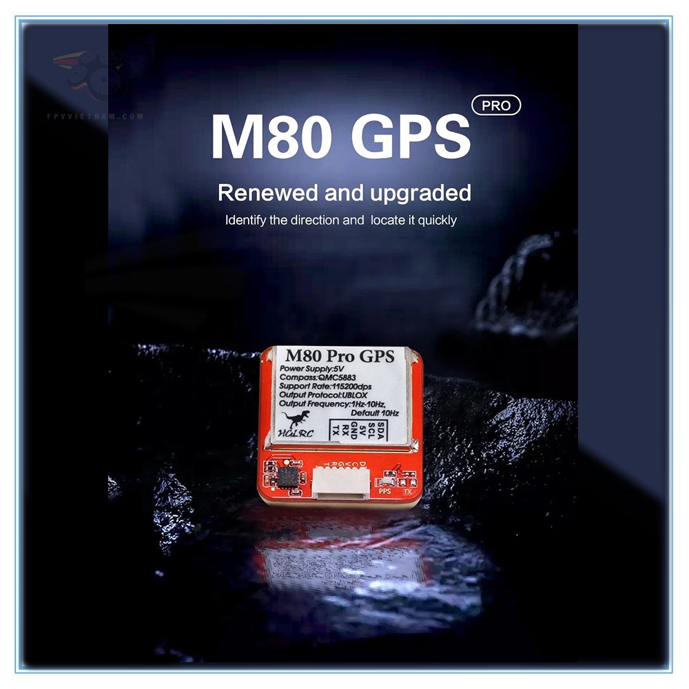 Thiết bị định vị HGLRC M80 PRO GPS inav fixed-wing Phiên bản nâng cấp compas