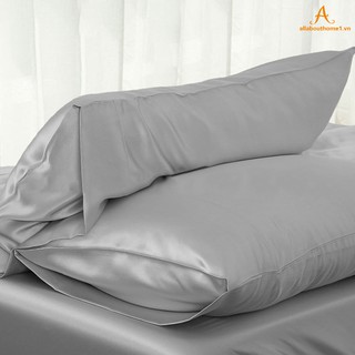 Vỏ gối lụa màu trơn