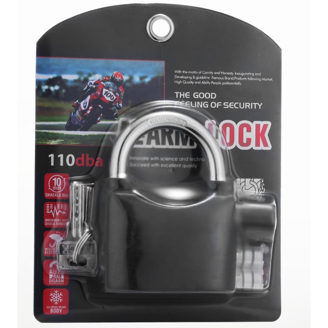 Ổ khóa chống trộm thông minh báo động cho thắng đĩa xe máy cửa nhà  S30 DH Shalla