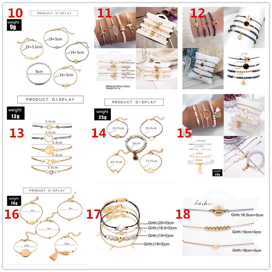 Set vòng tay phong cách Bohemian Vintage cổ điển cho nữ | BigBuy360 - bigbuy360.vn