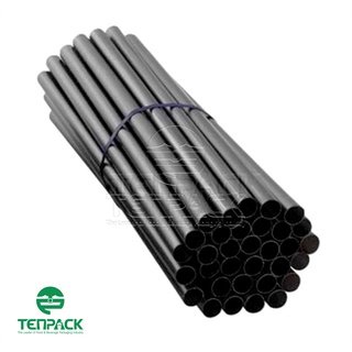 500g ống hút thẳng trơn đen phi 8 pi8x22x500g