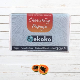 Xà phòng handmade Ekoko Cherishing Papaya 100g hương Đu đủ, làm sáng da