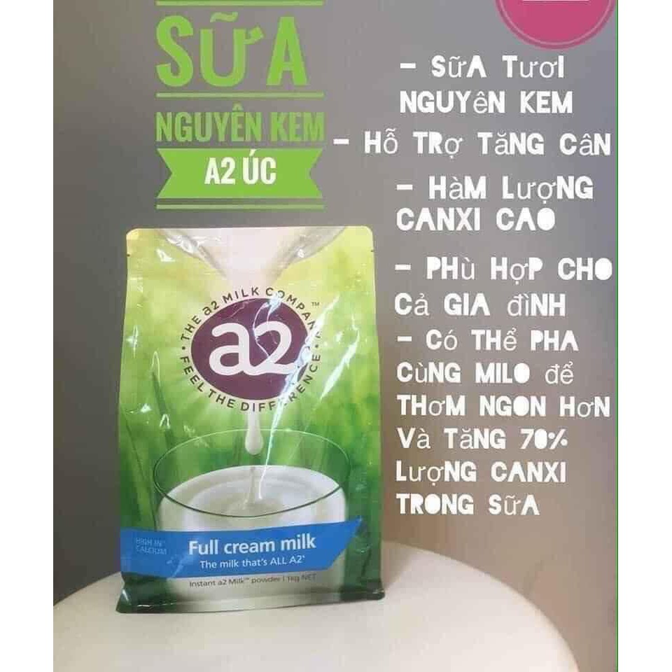 Sữa tươi A2 nguyên kem, tách béo 1kg - Úc(Date