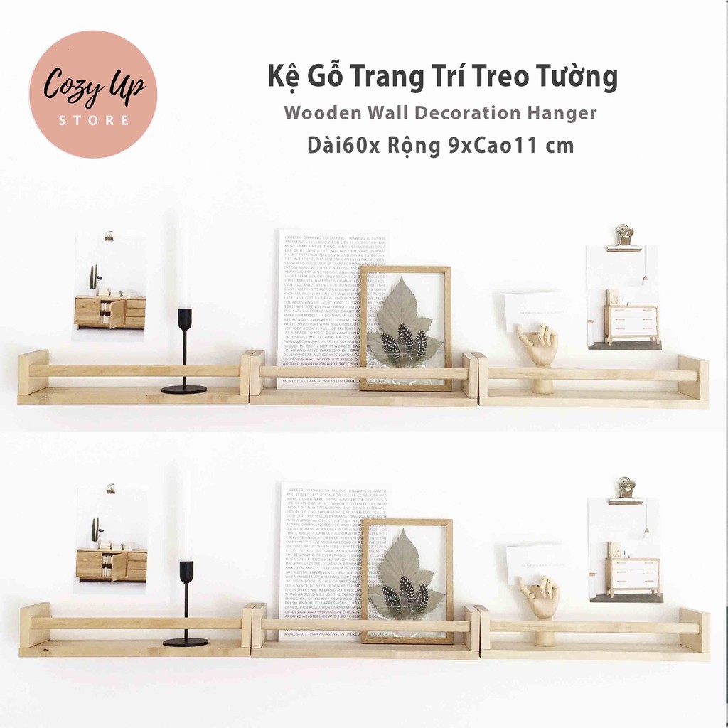 Kệ Gỗ Trang Trí Treo Tường