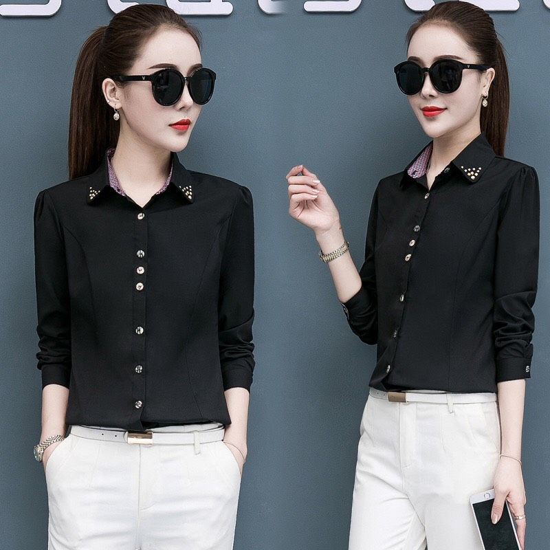 Áo sơ mi nữ công sở nhiều màu, thiết kế chiết eo đẹp sm150