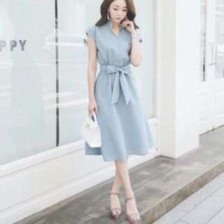 Đầm Sơ Mi Blue TayCon ( kèm hình thật)