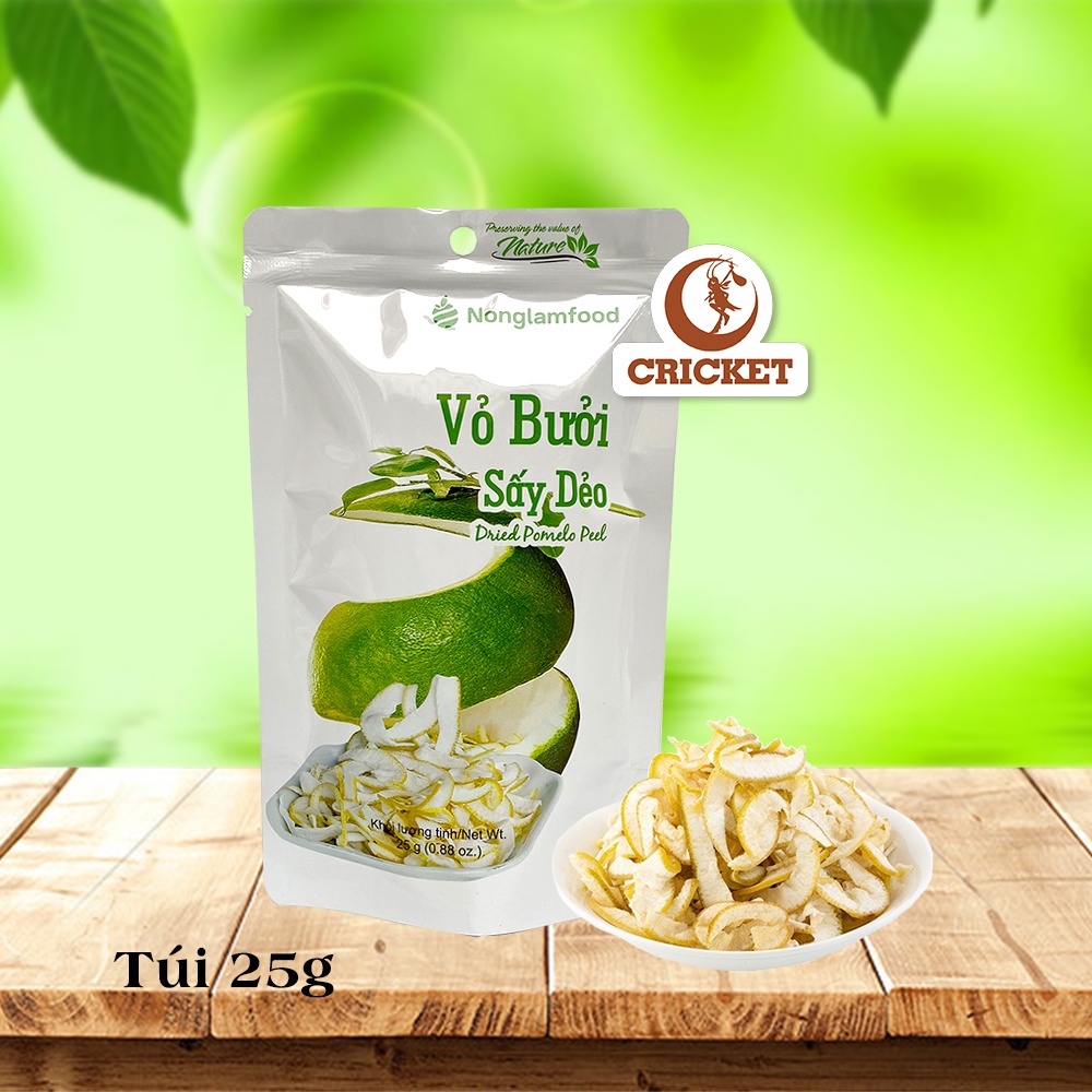 Vỏ Bưởi Sấy Dẻo Từ Thiên Nhiên Túi 25g - Nông Lâm Food lưu giữ những giá trị thiên nhiên