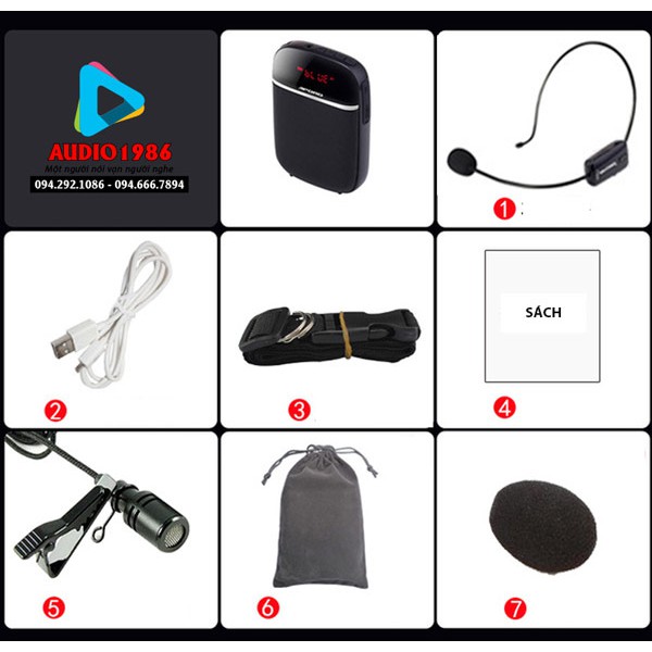 Máy trợ giảng không dây Aporo T2T3 UHF có kết nối Bluetooth