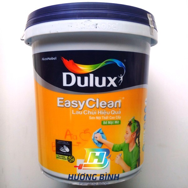 Sơn nội thất Lau chùi Hiệu Quả Dulux Easy Clean (thùng 18L) - các màu nhạt