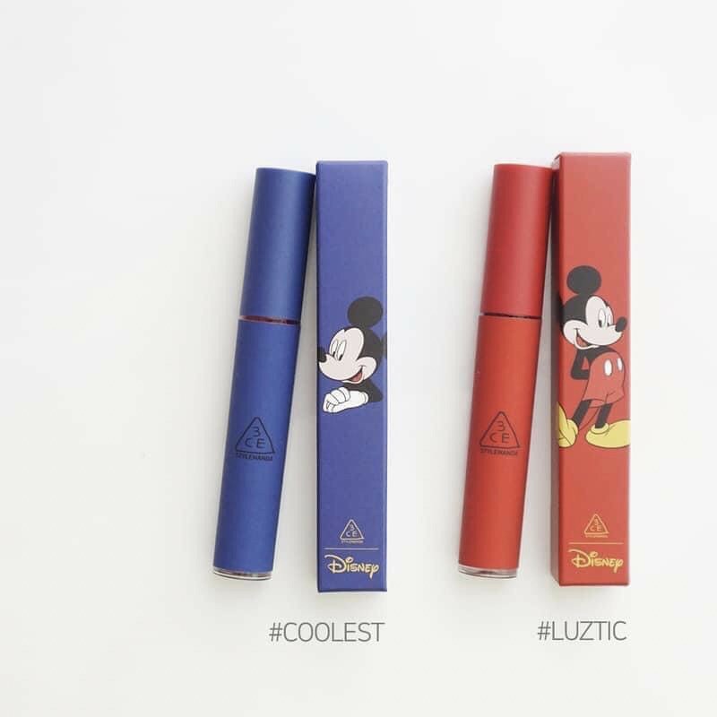 [L&V] Son Kem 3CE TATTOO LIP TINT - PHIÊN BẢN CHUỘT MICKEY  ⚡️𝐅𝐑𝐄𝐄 𝐒𝐇𝐈𝐏⚡️ Chất Đẹp Son Lì !