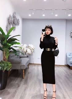 Đầm body len thỏ cao cấp
