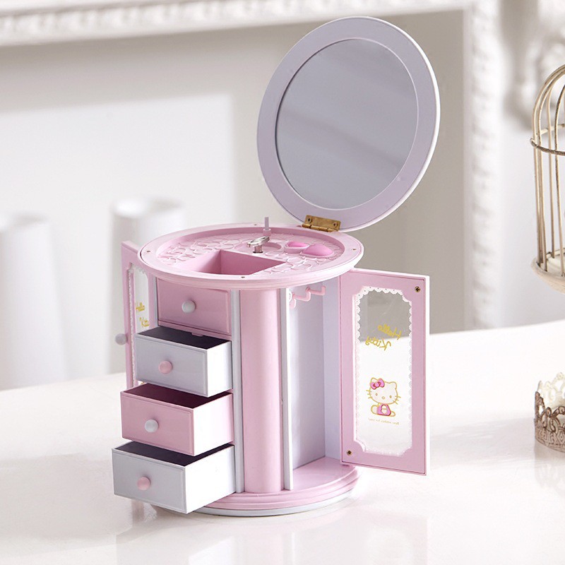 TỦ MINI KIÊM HỘP NHẠC HELLO KITTY 877