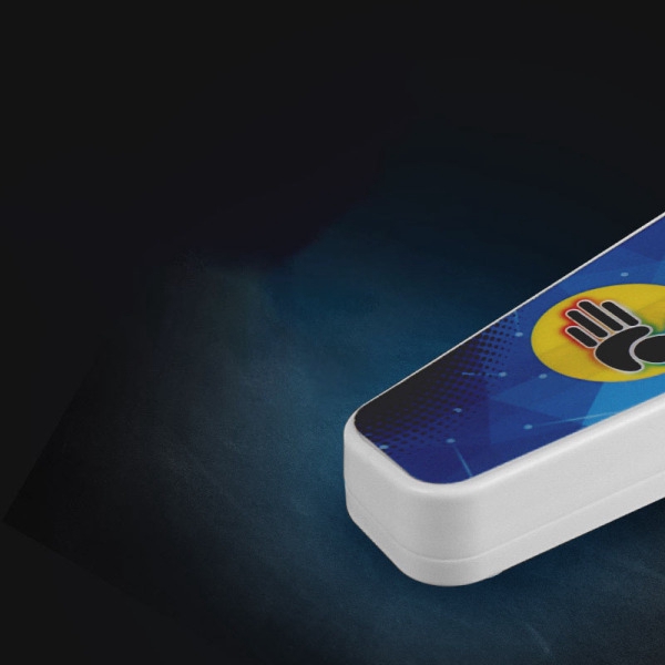 Đồng hồ đếm giờ hình lập phương tiện màu trắng