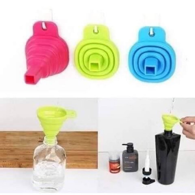 Phễu rót nước, rượu silicon gấp gọn siêu tiện dụng