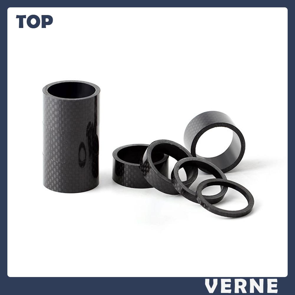 Bộ 5 Vòng Đệm Cổ Xe Đạp 28.6mm Chất Liệu Sợi Carbon