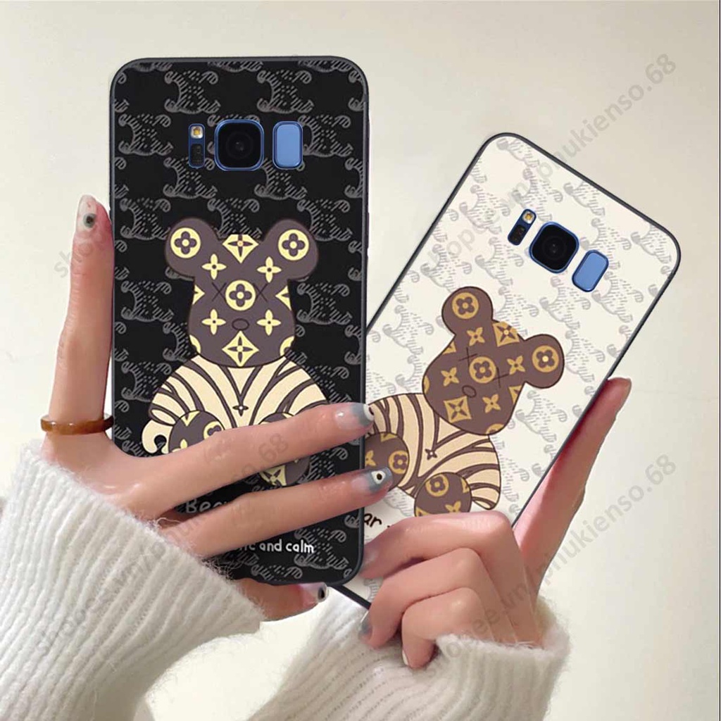Ốp lưng điện thoại Samsung S8 / S8 Plus / S8+ elegant, gấu be@rbrick cao cấp, vỏ ốp rẻ đẹp