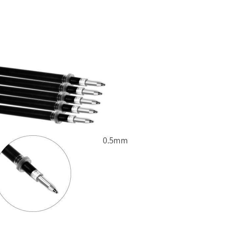 Set 1 bút bi + 10 ngòi bút mực gel 0.5mm nhiều màu có bán lẻ