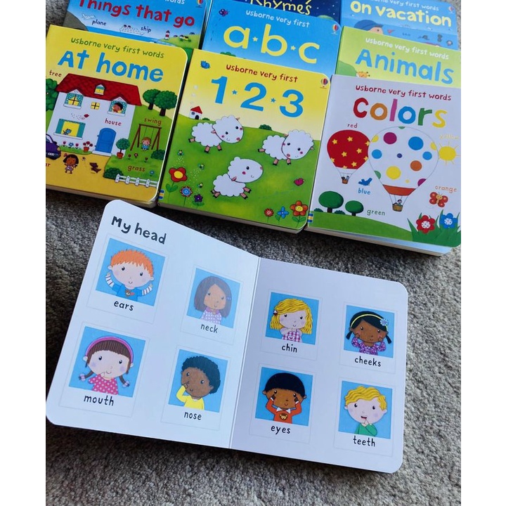 - Usborne very first words , 10c, bìa cứng, có file nghe.