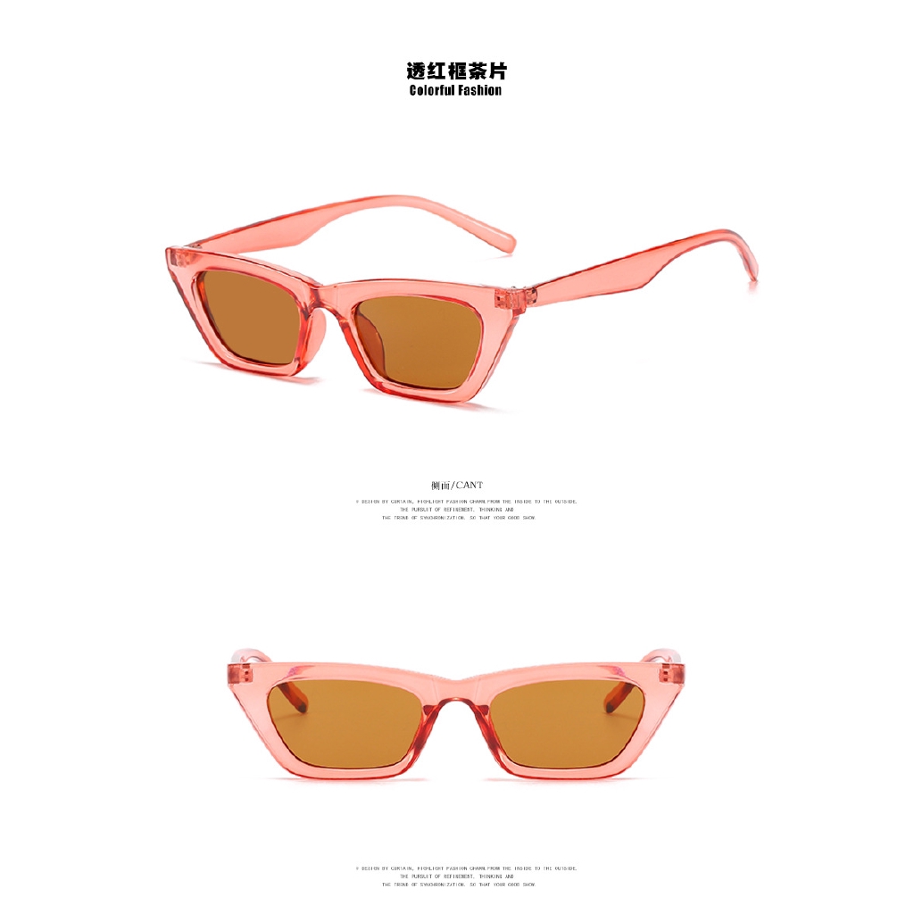 Kính Râm Mắt Mèo Chống Tia Uv400 Phong Cách Hàn Quốc Cho Nữ