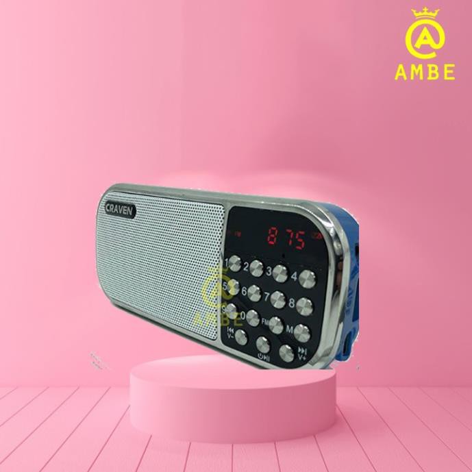 (Ảnh thật) Đài radio kiêm loa nghe nhạc Craven CR-22 chất lượng giá rẻ dành cho mọi lứa tuổi