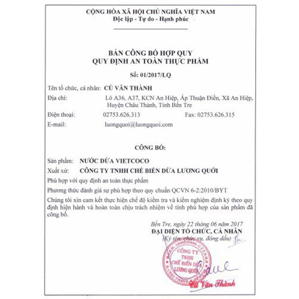 Chai 2 lit - Dầu Dừa Chiên Xào   Vietcoco 100% nguyên chất
