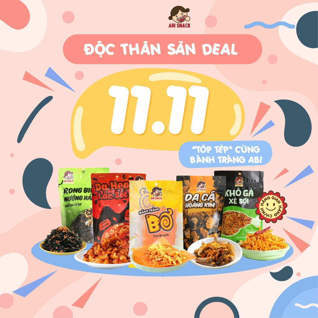 Các combo vị mặn bánh tráng Abi