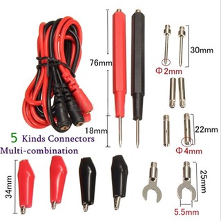 Cable Wire Test Lead Combination For IC pins/ Multimeters LED Digital Alligator