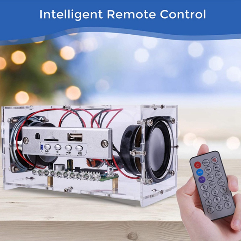 Bộ Loa Bluetooth Mini Có Đèn LED Nhấp Nháy DIY