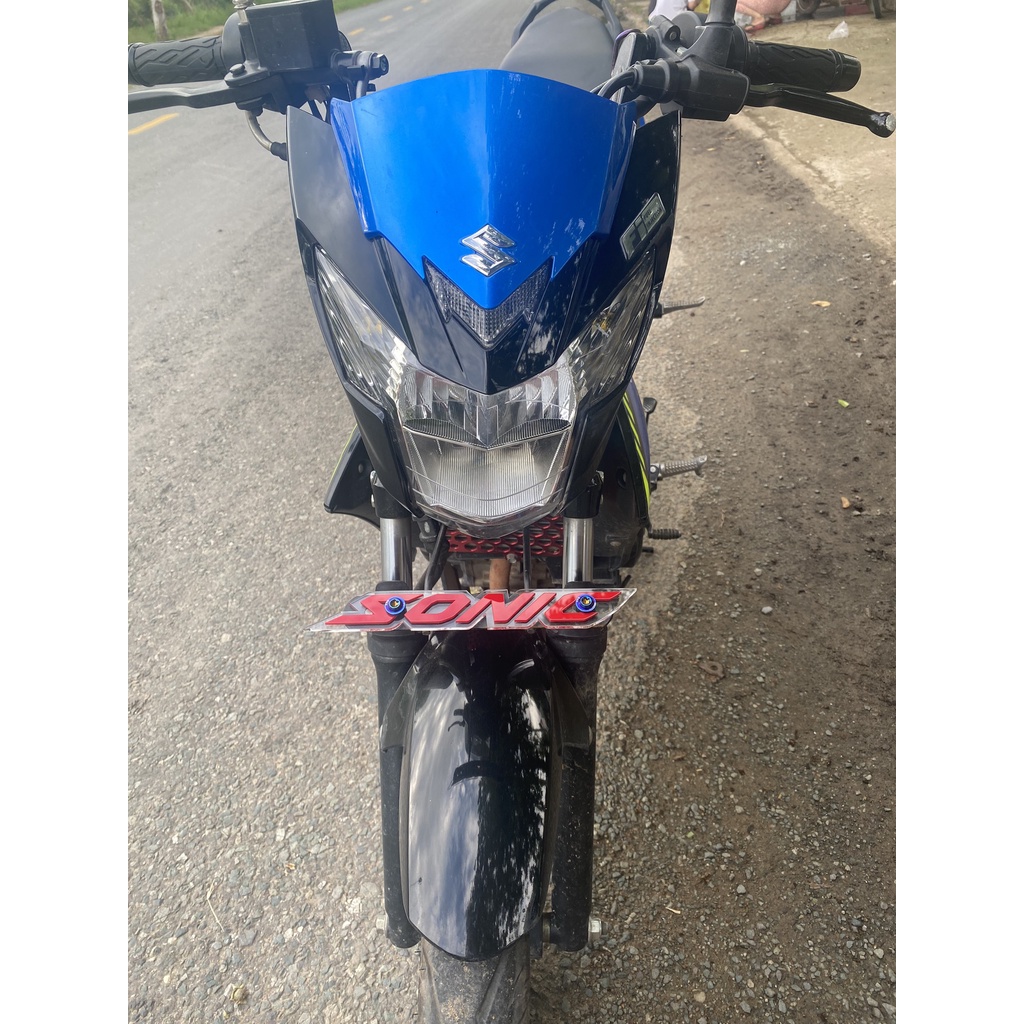 Bảng Sonic - Chữ nổi gắn trước xe - Đồ chơi xe Sonic