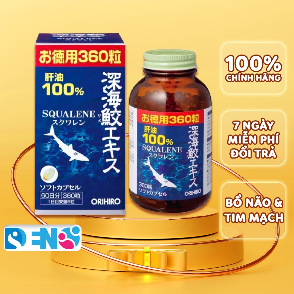 Viên Uống Sụn Vi Cá Mập Orihiro Squalene Nhật Bản 360v / 390v