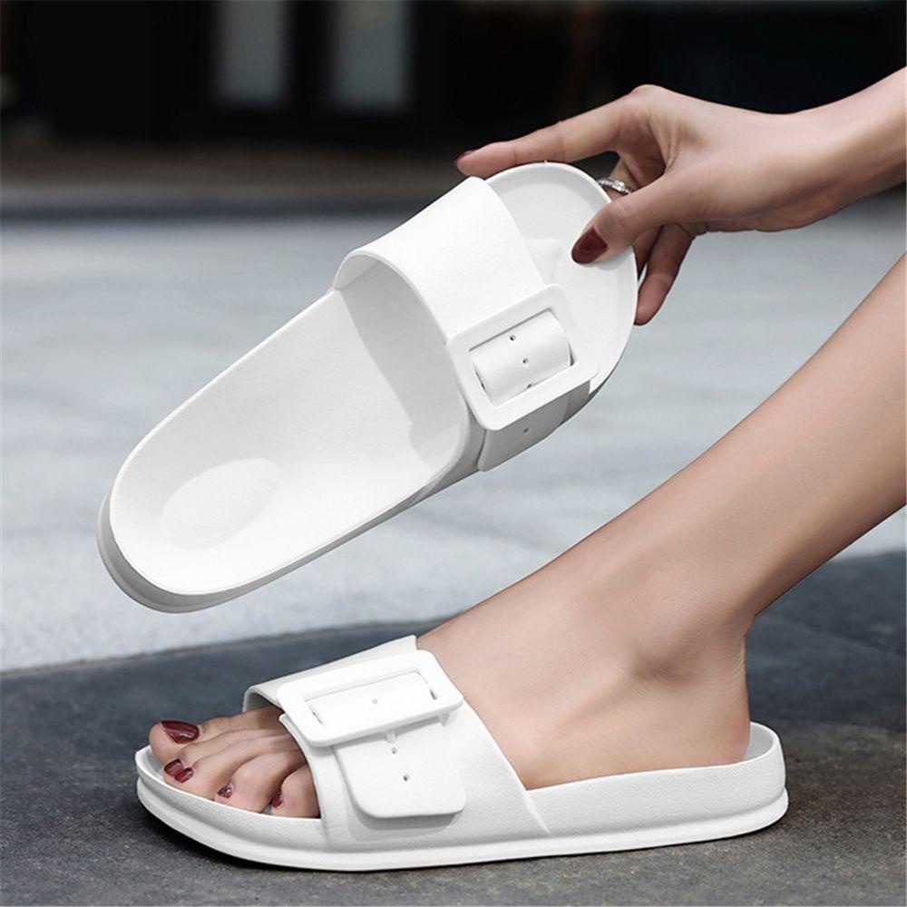 .Dép Quai Ngang Chống Trượt Có Khóa Điều Chỉnh Được Tiện Dụng Cho Nhà Tắm / Bãi Biển