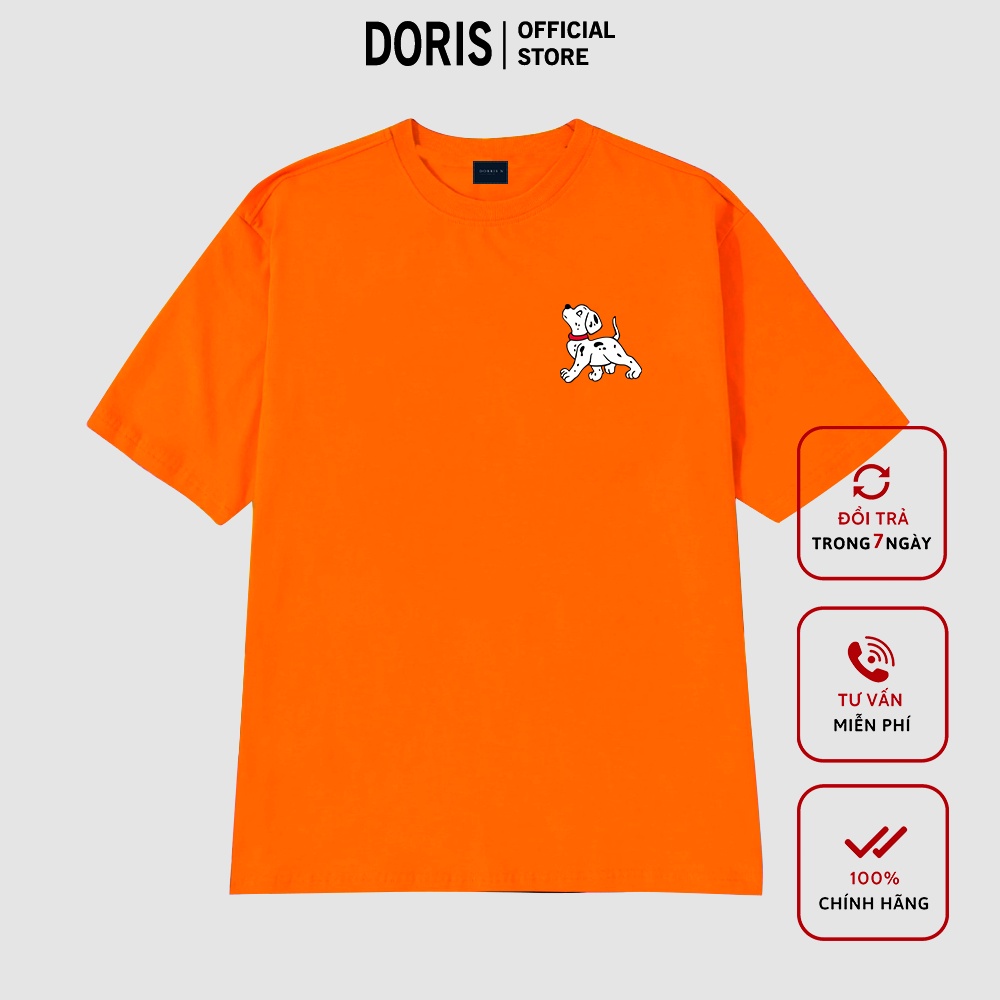 [Mã DORRT8250 giảm 250k] Áo thun Chó đốm chất liệu cotton 100% áo phông form rộng DORRIS N