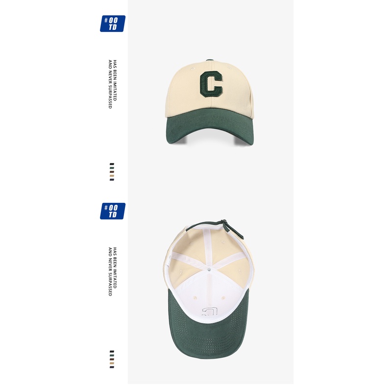 Mũ Lưỡi Trai Phối Màu Tương Phản In Chữ To Kiểu Hàn Quốc Thời Trang Mùa Xuân Cá Tính 2022