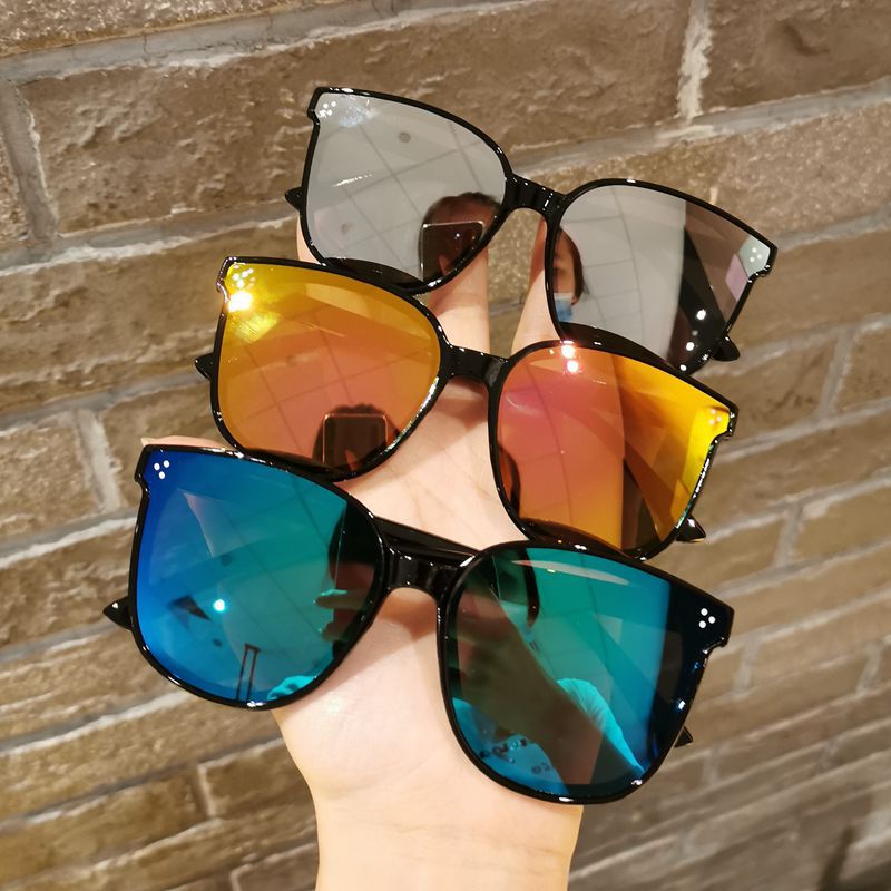 Kính Mát Tròng Gương Phản Quang Chống Tia UV400 Kiểu Dáng Cổ Điển Dễ Thương Cho Bé