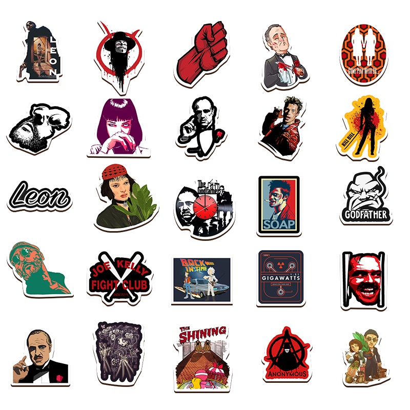 ❉ Mixed Movie &amp; TV Shows Series 01 Waterproof Graffiti Stickers ❉ 50Pcs/Set DIY Fashion Luggage Laptop Skateboard Doodle Decal Stickers