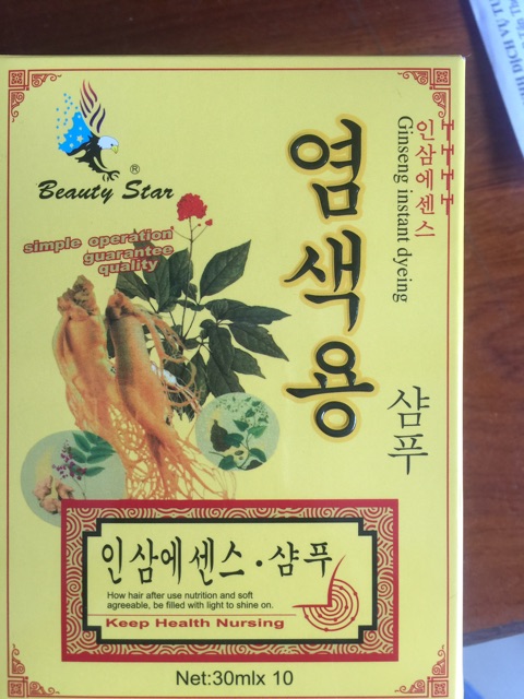 Thuốc nhuộm là đen nhân sâm Hàn quốc(hộp 10 gói)
