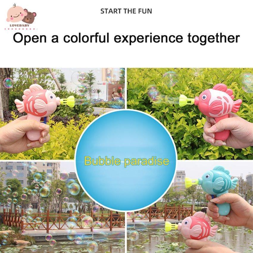 [HOT]Manual Soap And Water Bubble Machine Cute Fish Children's Toy Birthday Gift