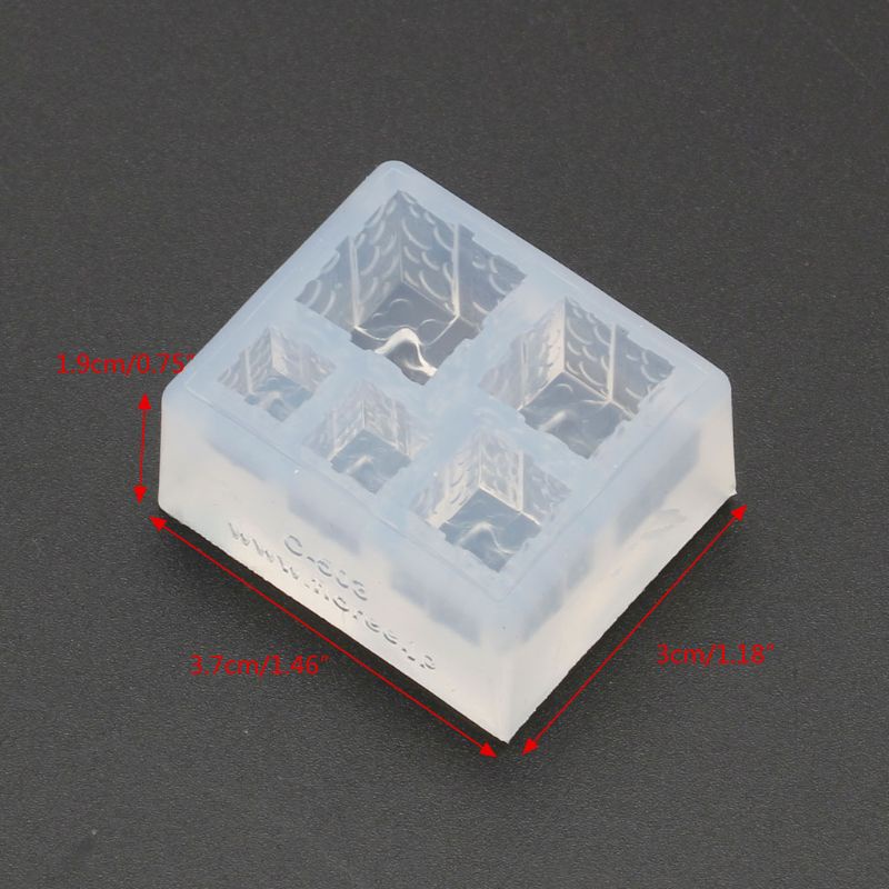 Khuôn Silicone Làm Mặt Dây Chuyền Hình Hộp Quà Giáng Sinh